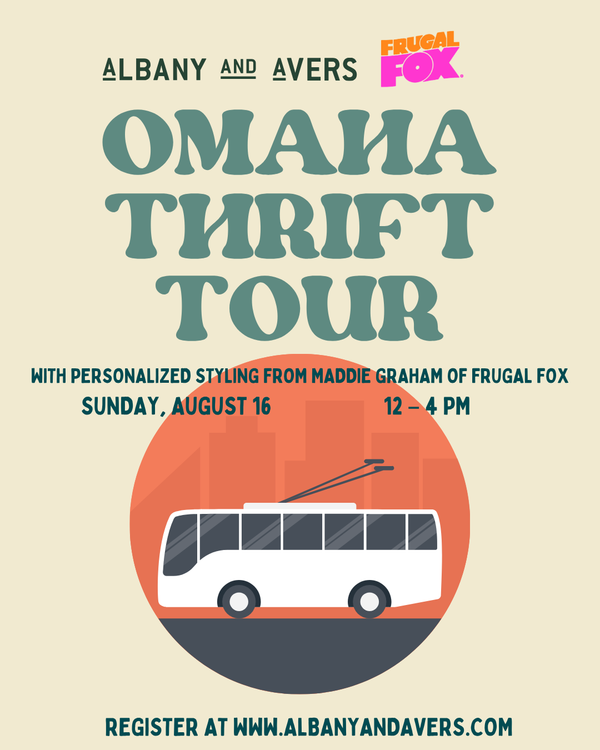 Omaha Thrift Tour: Summer 2026 - Albany and Avers