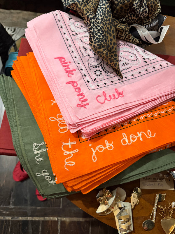 Chappell Roan Hand Embroidered Bandanas